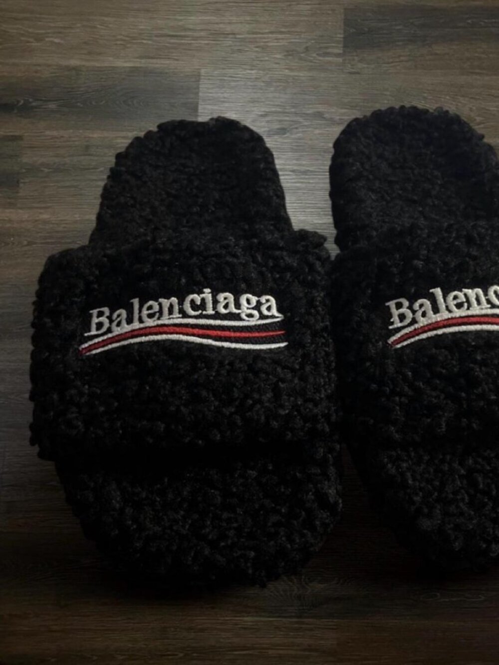 Balenciaga Men's Black Slides